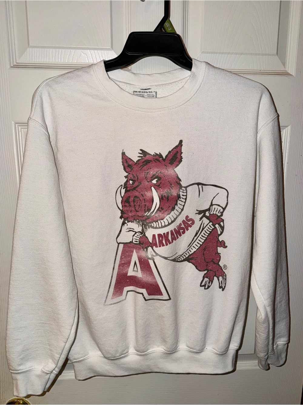 Gameday Couture Arkansas Razorbacks Vintage Hog Crewneck Sweatshirt Size Medium